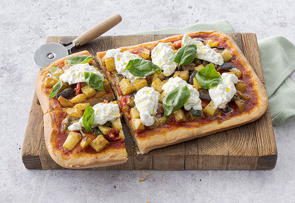 Pizza con verdure e burrata - Sale&Pepe per ALDI