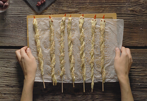 Pizza serpente per Halloween