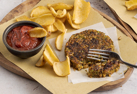 Burger di farro con ketchup fatto in casa - Sale&Pepe per ALDI