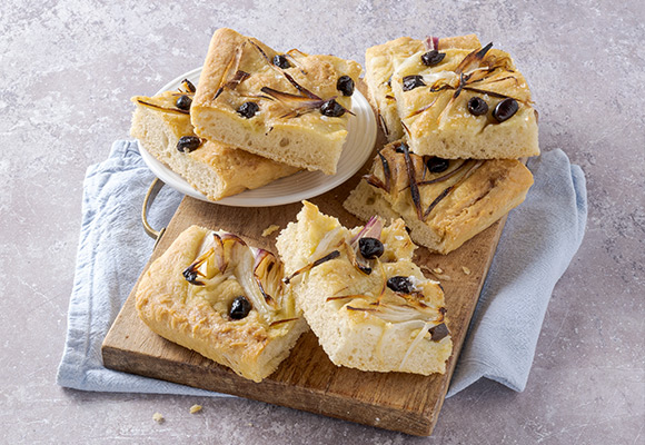 Focaccia con olive e cipollotti - Sale&Pepe per ALDI